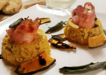 sformatini di zucca con bacon e salvia