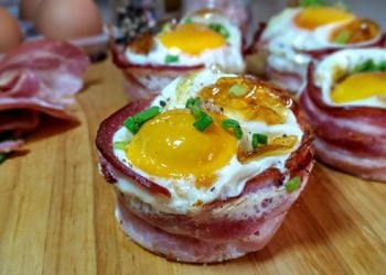 Impiattamento finale: Bacon egg muffin