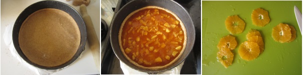 Rivestite con l’impasto steso la teglia e livellate i bordi. Forate il fondo con una forchetta. Mettetela in forno preriscaldato a 180 gradi per 10 minuti. Sfornate il fondo della torta e riempitelo con le mele cotte, raffreddate. Rimettete in forno per circa 15 minuti. Sbucciate l‘arancia e tagliatela a fette sottili. Rivestite con l’impasto steso la teglia e livellate i bordi. Forate il fondo con una forchetta. Mettetela in forno preriscaldato a 180 gradi per 10 minuti. Sfornate il fondo della torta e riempitelo con le mele cotte, raffreddate. Rimettete in forno per circa 15 minuti. Sbucciate l‘arancia e tagliatela a fette sottili.