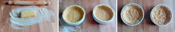 Preparare le crostatine con crema di yogurt e fragole è molto semplice. Come prima cosa stendete la pasta frolla su un tagliere infarinato con l’aiuto di un mattarello, fino ad ottenere una sfoglia di circa due centimetri di spessore. Imburrate degli stampini tondi da forno e foderateli con la pasta frolla. Con i denti della forchetta praticate dei fori nella base e infornate a 180 gradi per 15 minuti. Sfornate e fate raffreddare.