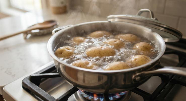 Lessate le patate in acqua salata e schiacciatele con lo schiacciapatate. Trasferitele in una ciotola e aggiungete la farina, l‘uovo, il concentrato di pomodoro, l’origano e un pizzico di sale. Impastate fino ad ottenere un composto omogeneo e morbido, ma che non si attacchi alle mani.