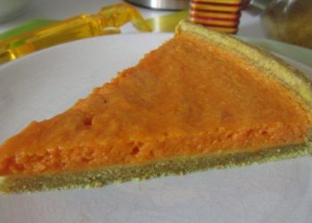 Impiattamento finale: Crostata salata di zucca