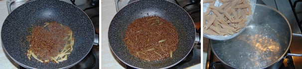 pasta con lenticchie e pancetta
