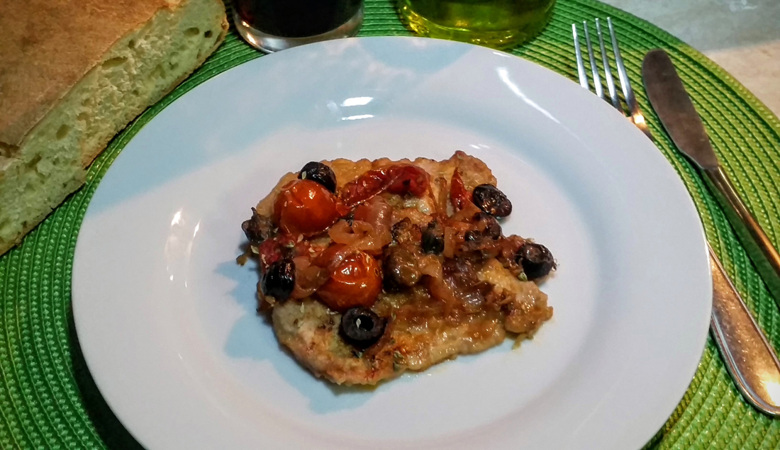 Ed ecco le scaloppine all’isolana pronte per essere portate in tavola.