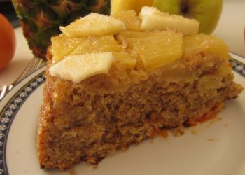 Plumcake integrale di frutta e zenzero