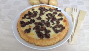 torta di patate con funghi e formaggio torta di patate con funghi e formaggio