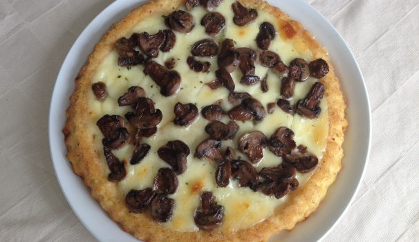 Ed ecco pronta la torta di patate con funghi e formaggio.