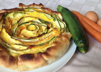 torta salata con zucchine e carote