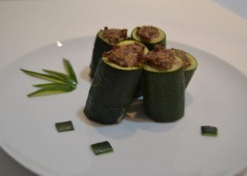 zucchine ripiene di carne