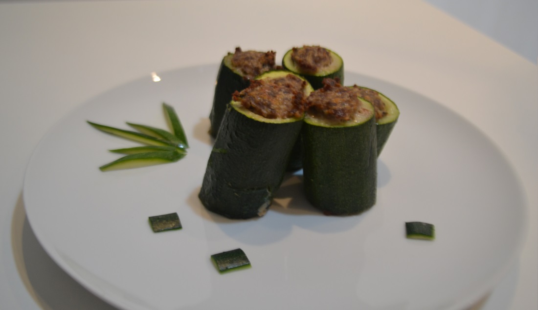 zucchine ripiene di carne