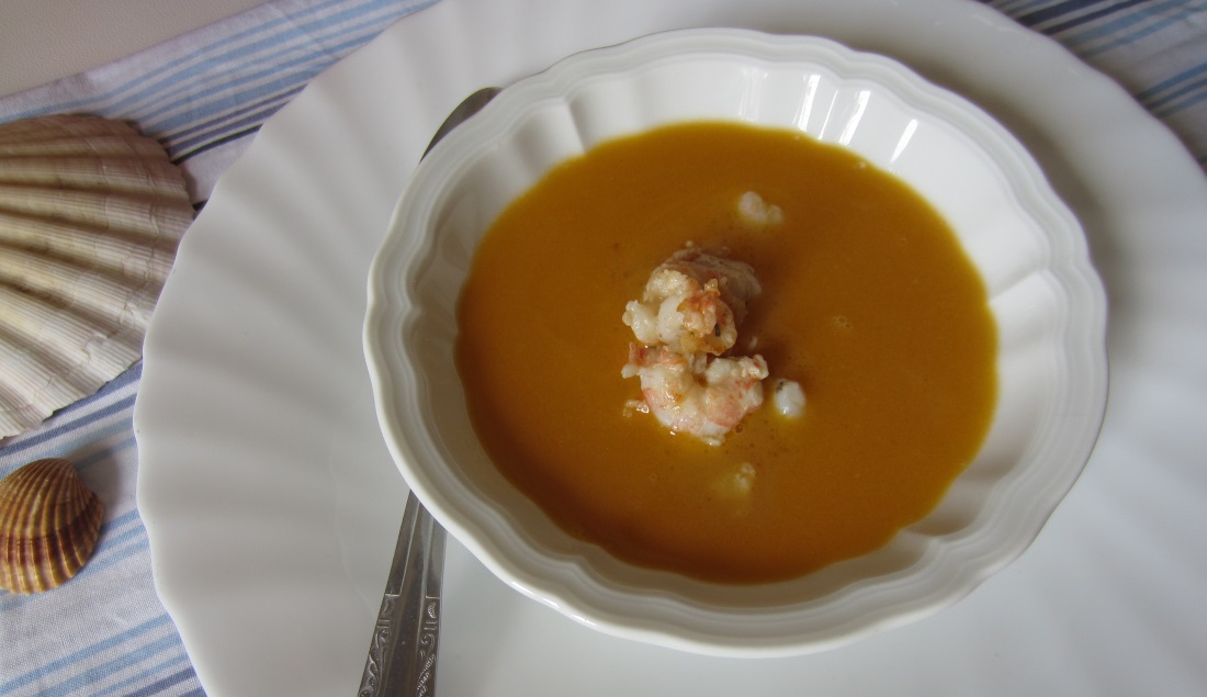 Ed ecco pronta la nostra bisque, ottima da servire accompagnata con dei crostini di pane.