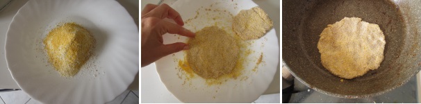 Versate la farina sul piatto. Aggiungete l’acqua e con le mani create 2 palline. Aggiungendo, se serve, poca farina, create 2 dischi fini. Cuocete le tortilla circa 1 minuto da ogni lato nella padella con poco olio.