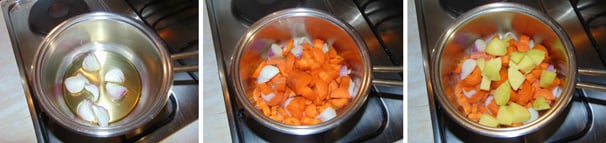 crema di carote con curcuma