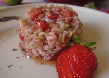 Risotto alle fragole con aceto balsamico