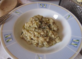 Risotto con crema di melanzane facile