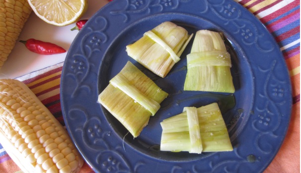 Ed ecco pronti questi squisiti tamales, perfetti come antipasto.