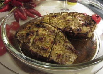 Melanzane al forno con erbe