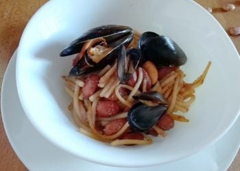 pasta e fagioli con le cozze