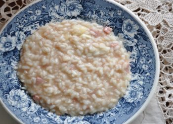 Risotto con mortadella e limone passo a passo