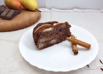 torta di pere e cioccolato con bimby presentazione