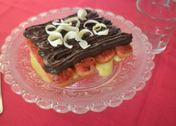 Impiattamento finale: zuppa inglese foto fine procedimento