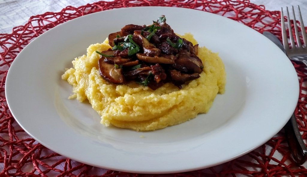 polenta e funghi porcini