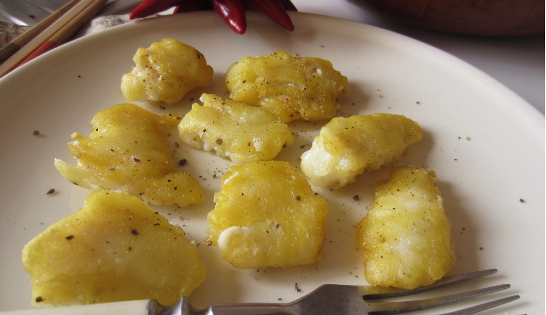 Bocconcini di pesce fritti golosi