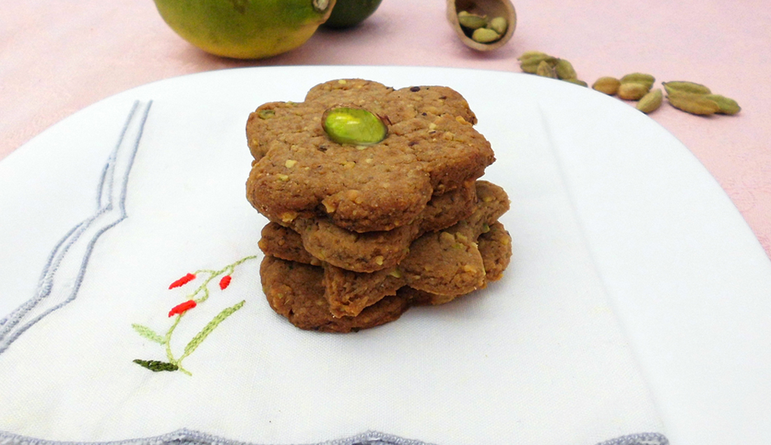 biscotti pistacchi e cardamomo