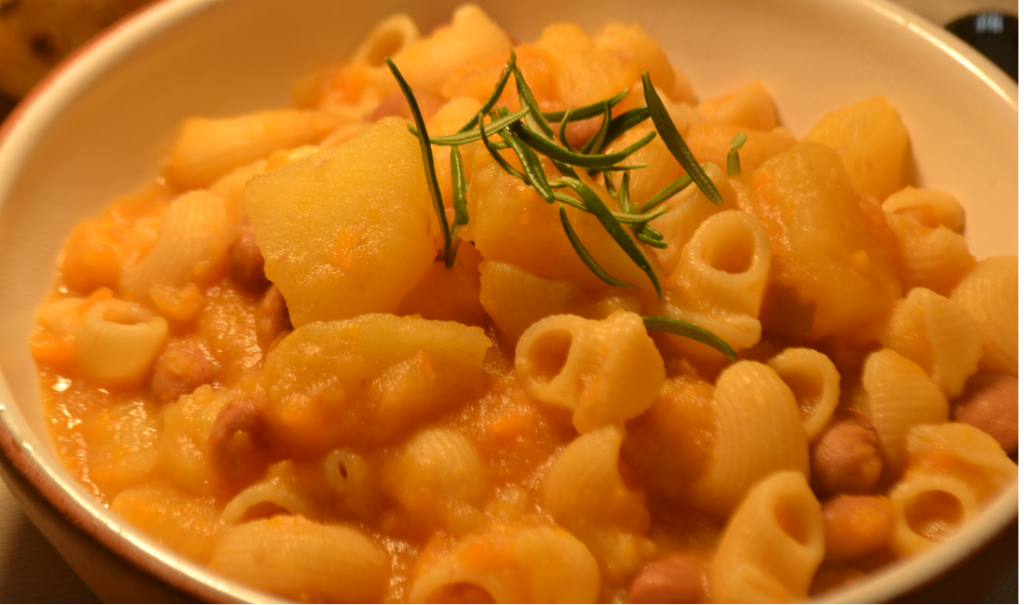 pasta e fagioli con patate