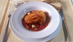 finocchi al pomodoro Impiattamento finale: finocchi al pomodoro