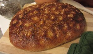 Schiacciata integrale con semi di chia e sesamo Schiacciata integrale con semi di chia e sesamo