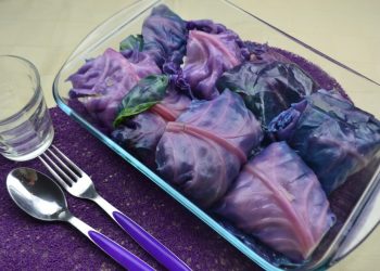 involtini di cavolo viola