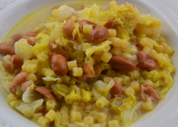 pasta e fagioli con la verza foto principale