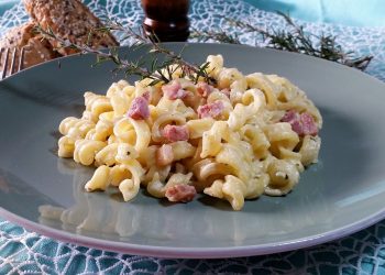 pasta pancetta e brie