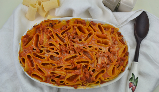 torta di paccheri in piedi fine proc