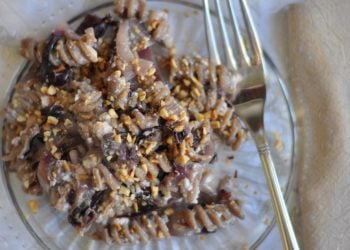 Fusilli integrali al radicchio e ricotta come fare