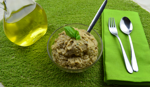 Ed ecco pronto il vostro pesto di melanzane.