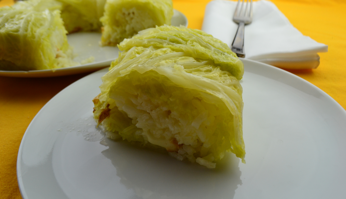 Sformato di riso con verza
