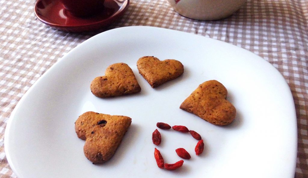 biscotti con bacche di goji