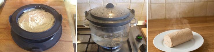 Posizionate uno strato di carta forno sul fondo di una vaporiera, metteteci dentro l’impasto al tonno e fate cuocere 25 minuti sopra un pentolino di acqua. Una volta cotto, lascialo intiepidire per qualche minuto e poi potrete gustare il vostro tortino di tonno al vapore.