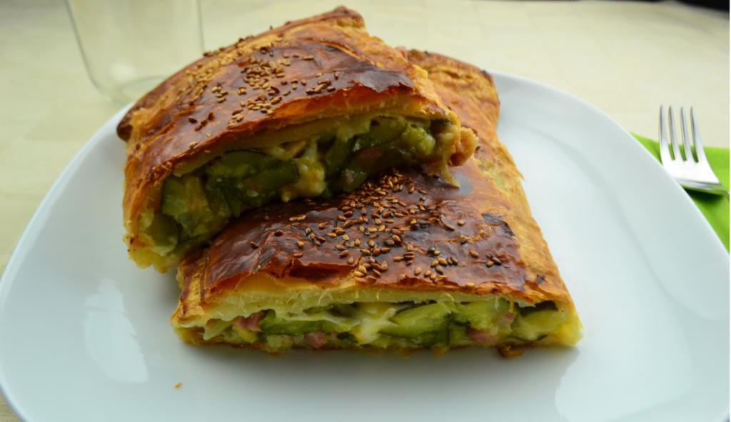 strudel con zucchine e scamorza affumicata foto principale