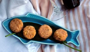 Polpettine di gamberetti, granchio e lime Polpettine di gamberetti, granchio e lime