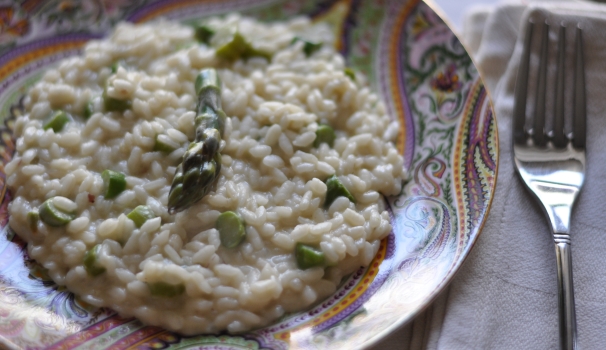 Ed ecco il risotto agli asparagi e mascarpone pronto per essere gustato