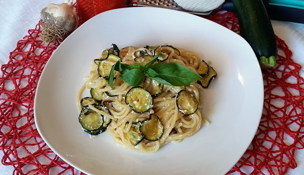 Ed ecco pronti da gustare gli spaghetti alla nerano.