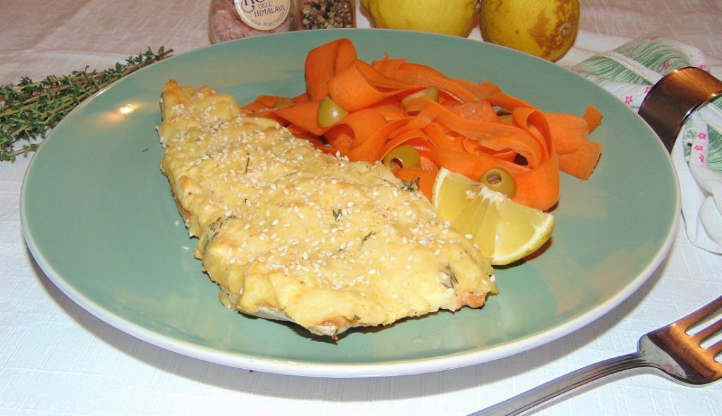 filetto di trota salmonata in crosta