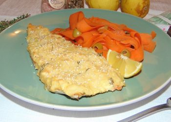 filetto di trota salmonata in crosta