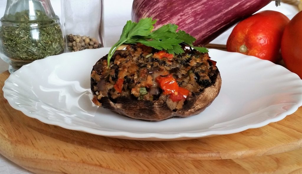 portobello ripieni di verdure