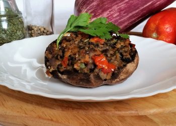 portobello ripieni di verdure