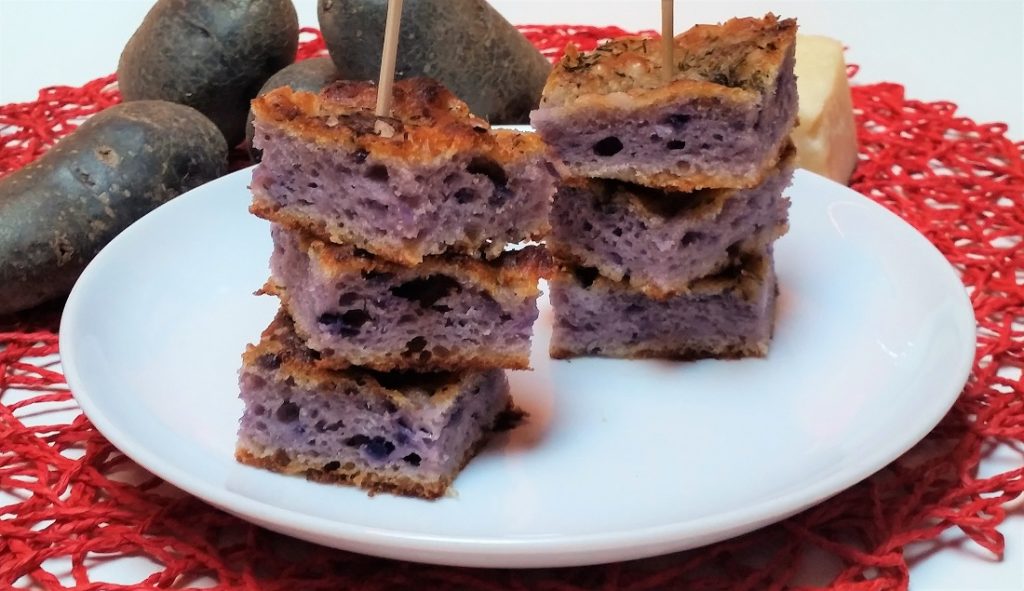 focaccia di patate viola