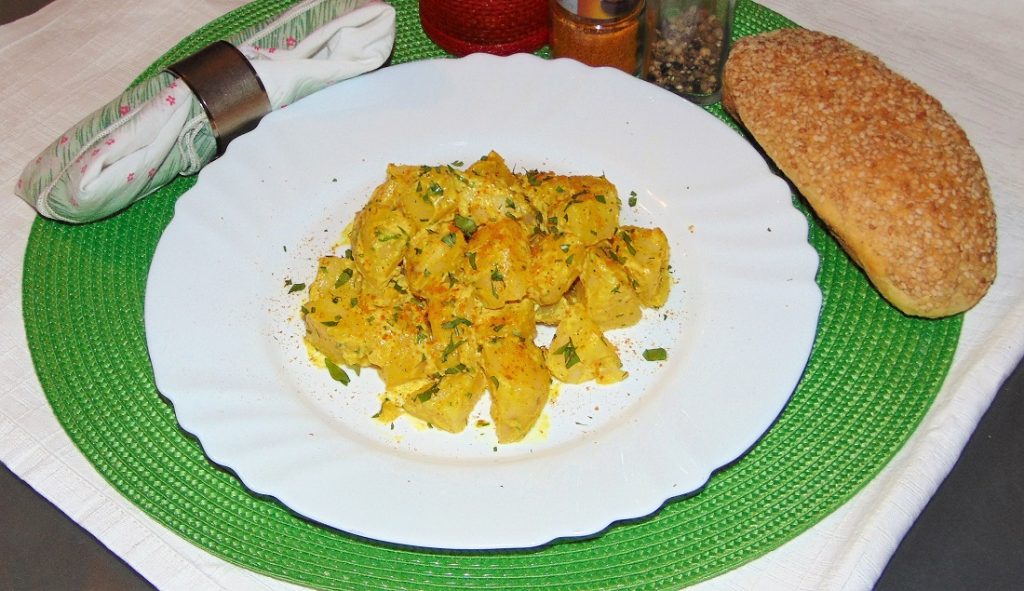 insalata di patate al curry